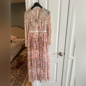 Darling Meadow V-Neck Bodice Ankle Gown size 2